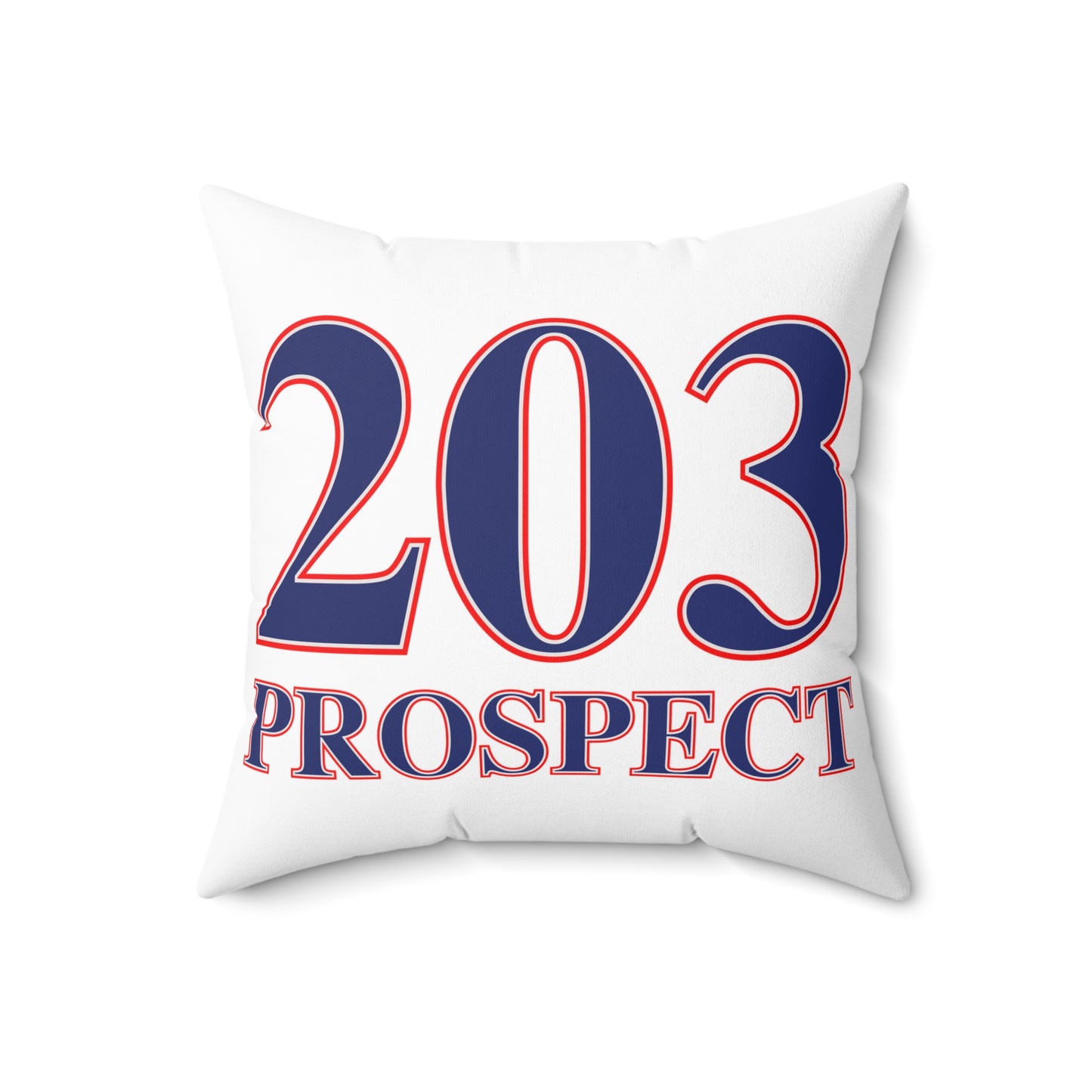 203 Prospect Red White & Blue Spun Polyester Square Pillow