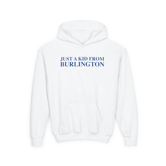Just a kid from Burlington Youth Heavy Blend Hooded Sweatshirt