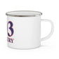 203 Cranbury Red, White & Blue Enamel Camping Mug
