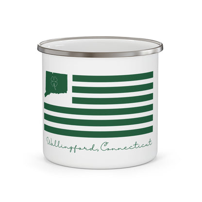Wallingford Connecticut St. Patrick’s Day Flag Enamel Camping Mug