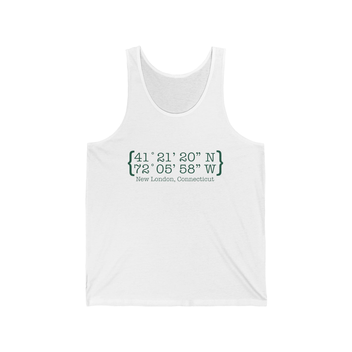 New London Coordinates Unisex Jersey Tank