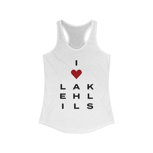 Lake Hills Vision  Women's Ideal Racerback Tank Top