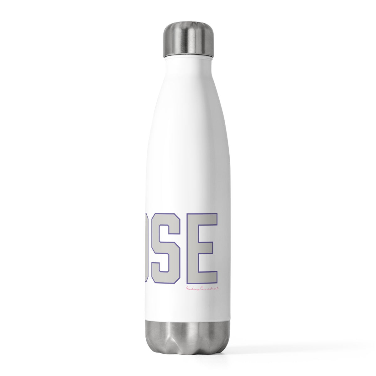 Goose Zip Code Gray & Purple 20oz Insulated Bottle