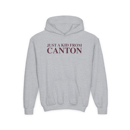 Just a kid from Canton Youth Heavy Blend Hooded Sweatshirt