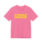 Goose Zip Code Yellow & Pink Unisex Jersey Short Sleeve Tee