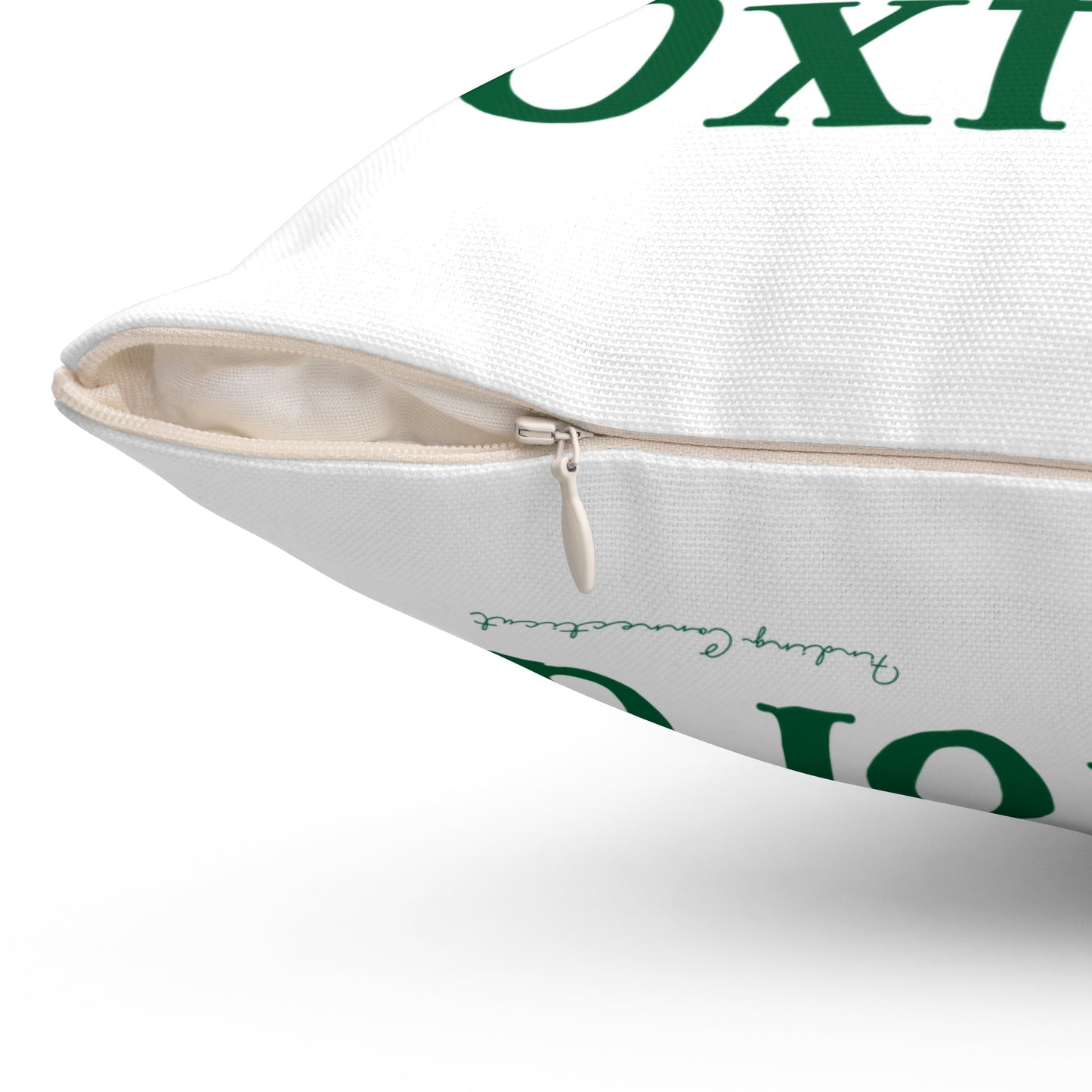 I Clover Oxford Spun Polyester Square Pillow
