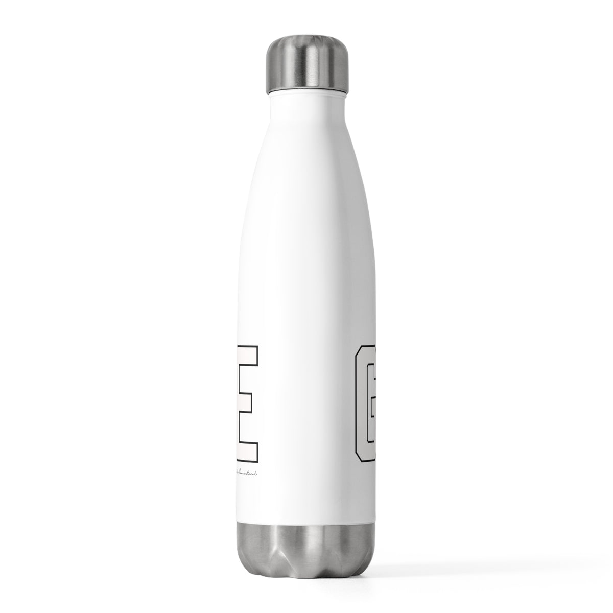 Goose Zip Code White & Black 20oz Insulated Bottle