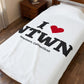I Heart NTWN Velveteen Plush Blanket