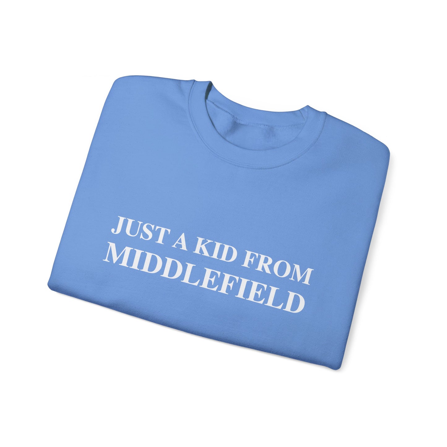 Just a kid from Middlefield Unisex Heavy Blend™ Crewneck Sweatshirt