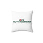 Love South Norwalk Spun Polyester Square Pillow