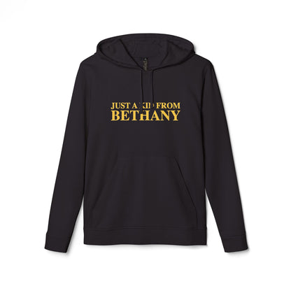 Just a kid from Bethany adidas Unisex Fleece Hoodie