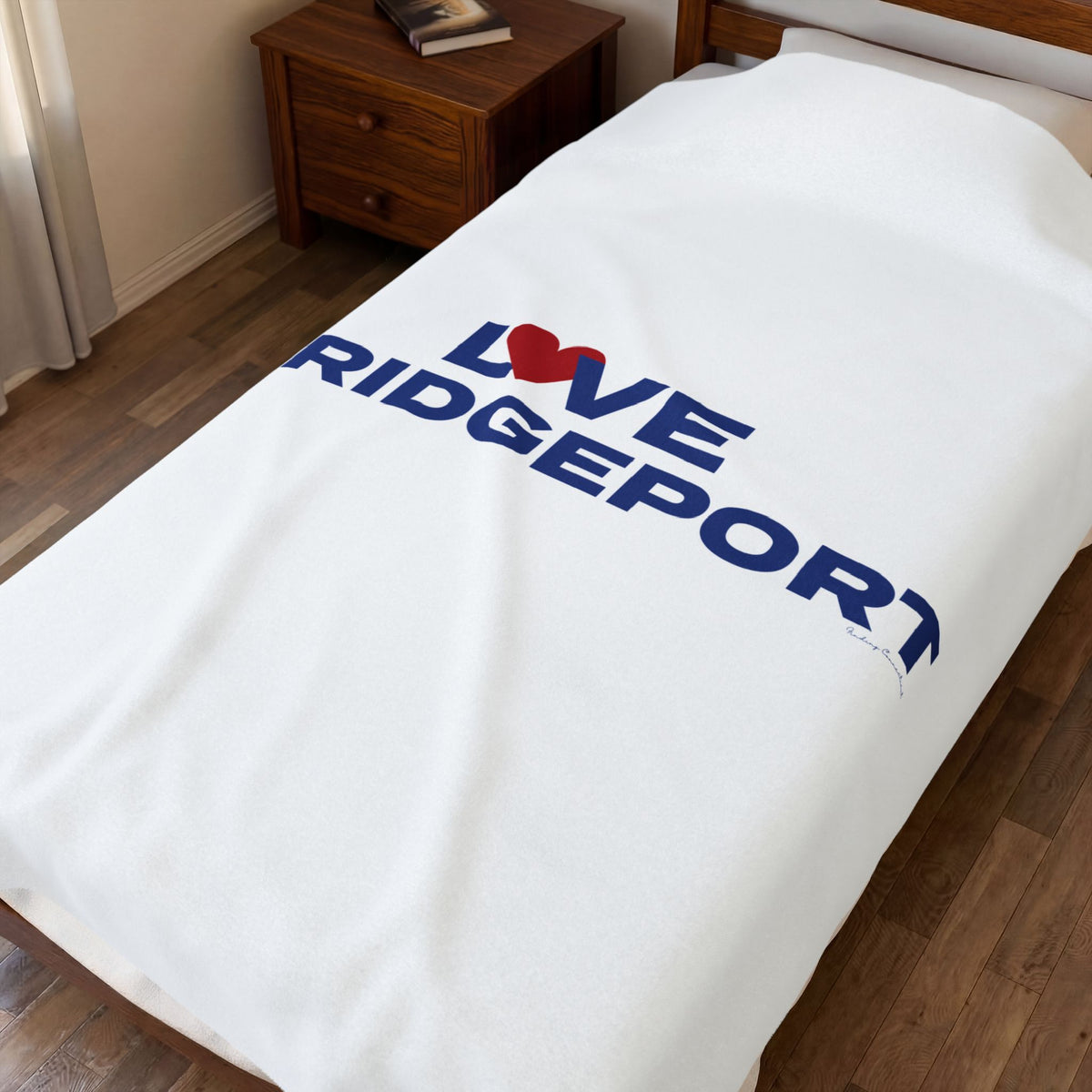 Love Bridgeport Velveteen Plush Blanket