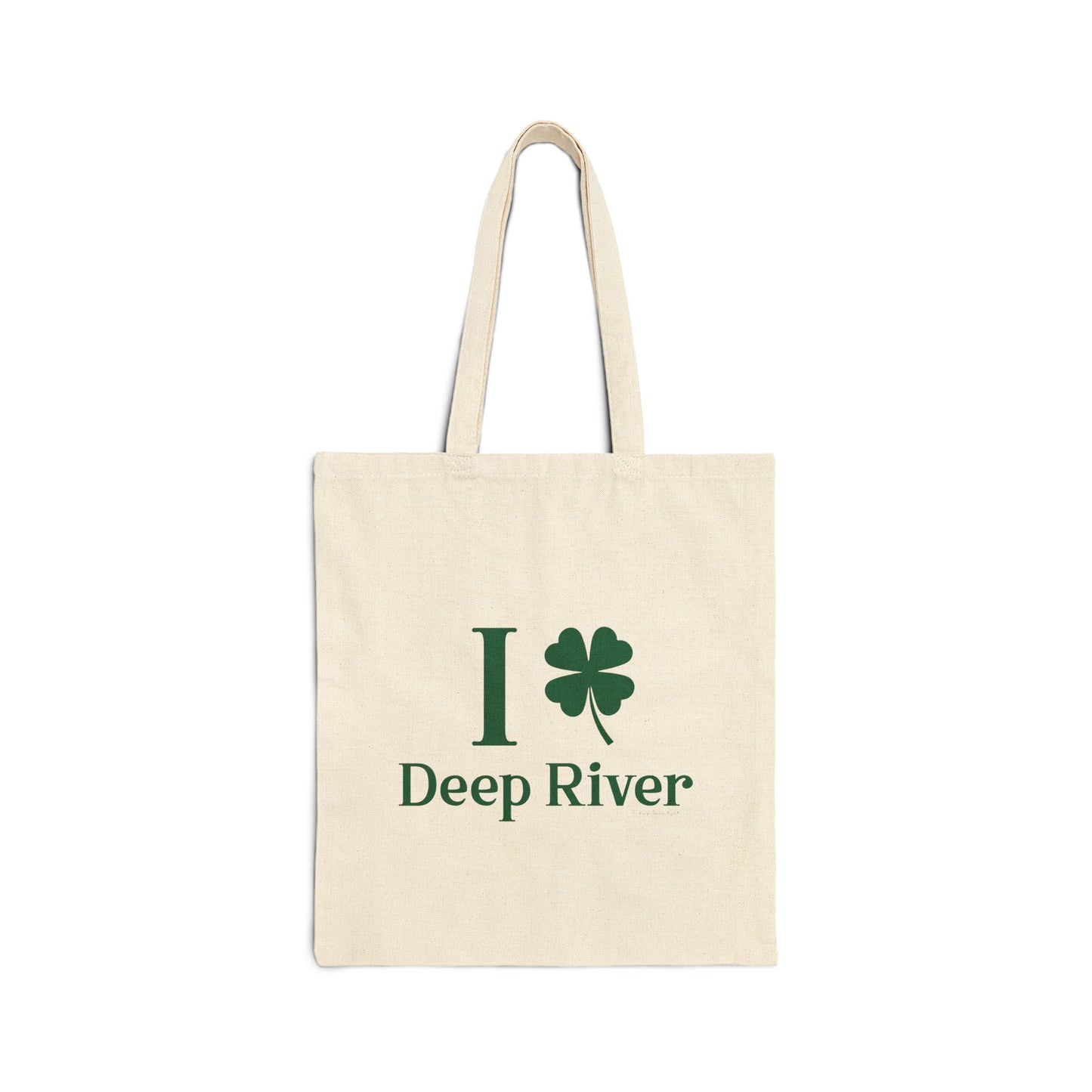 I Clover Deep River Cotton Canvas Tote Bag