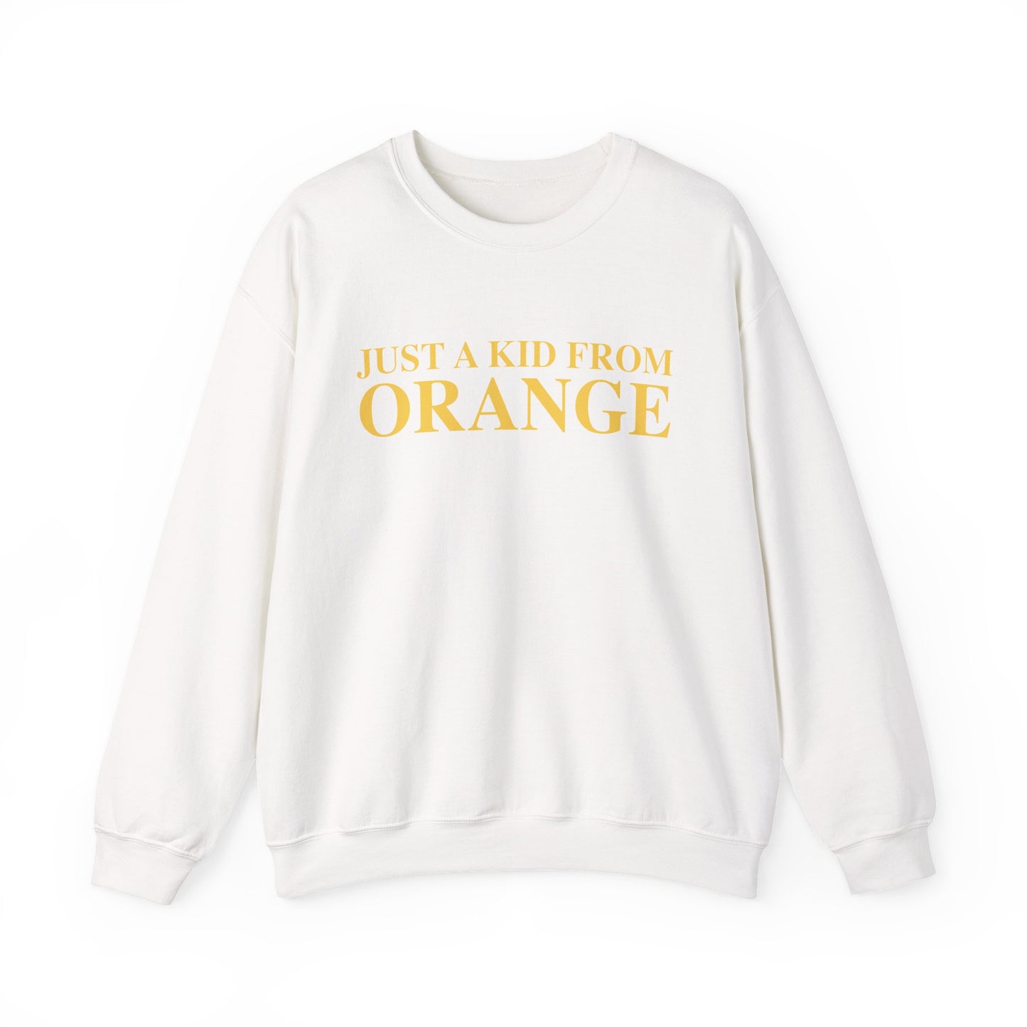 Just a kid from Orange Unisex Heavy Blend™ Crewneck Sweatshirt