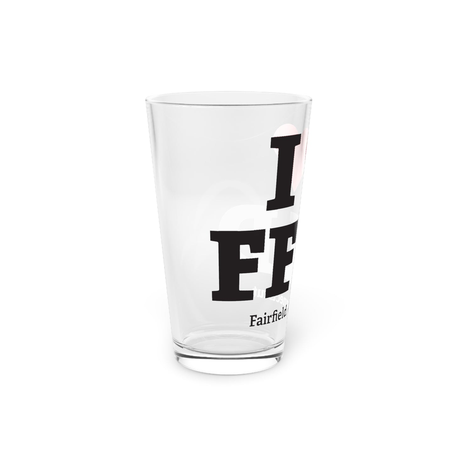 I Heart FFLD Pint Glass, 16oz