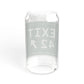 Vintage Exit 42 Merritt Parkway Sign Sipper Glass, 16oz
