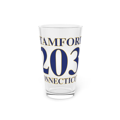 Stamford 203 Connecticut Pint Glass, 16oz