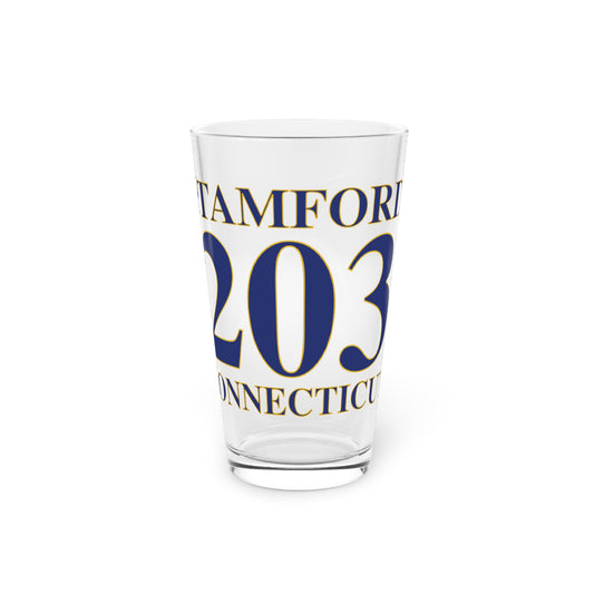 Stamford 203 Connecticut Pint Glass, 16oz
