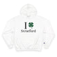 I Clover Stratford  Champion Hoodie