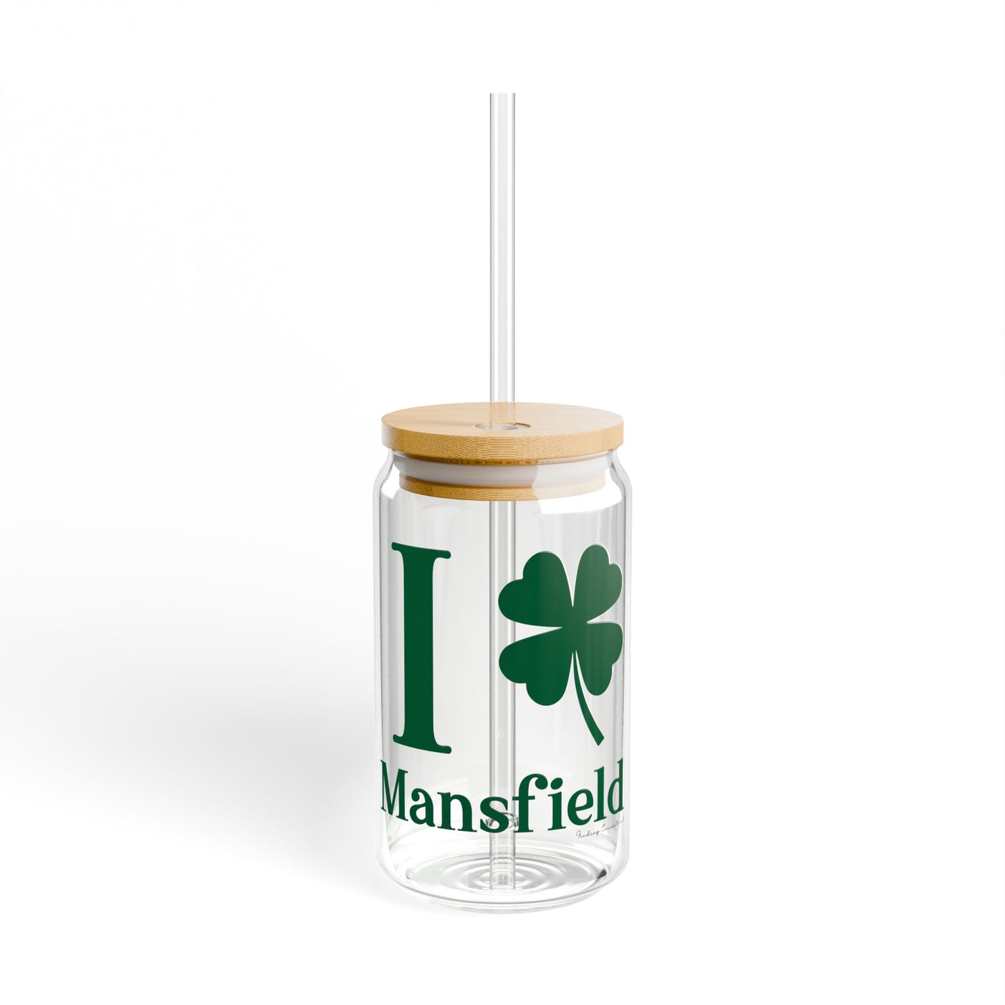 I Clover Mansfield Sipper Glass, 16oz