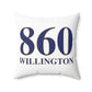860 Willington Spun Polyester Square Pillow