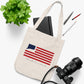 Wolcott Connecticut Flag Organic Canvas Tote Bag
