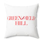41 Tilt Greenfield Hill Spun Polyester Square Pillow