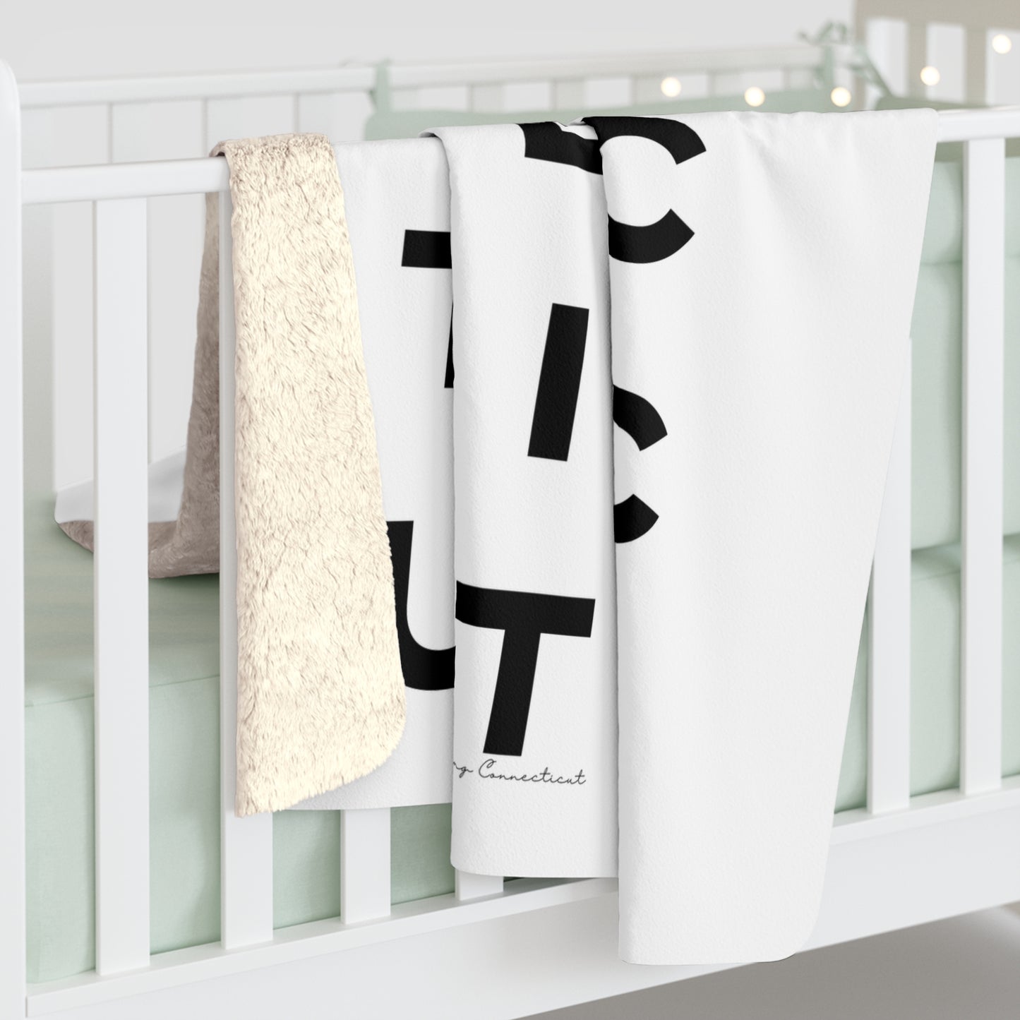 Connecticut Vision Sherpa Fleece Blanket