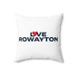 Love Rowayton Spun Polyester Square Pillow
