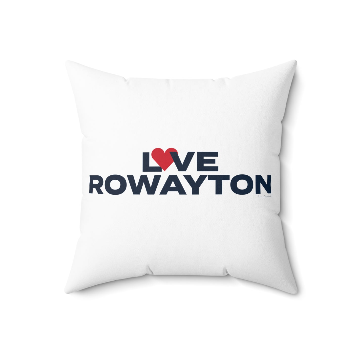 Love Rowayton Spun Polyester Square Pillow