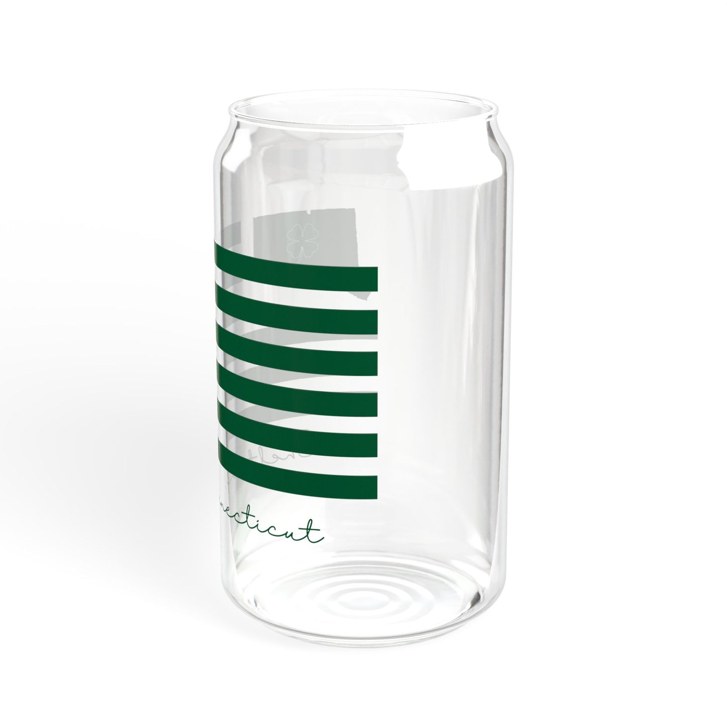 Shelton Connecticut St Patrick’s Day Flag Sipper Glass, 16oz