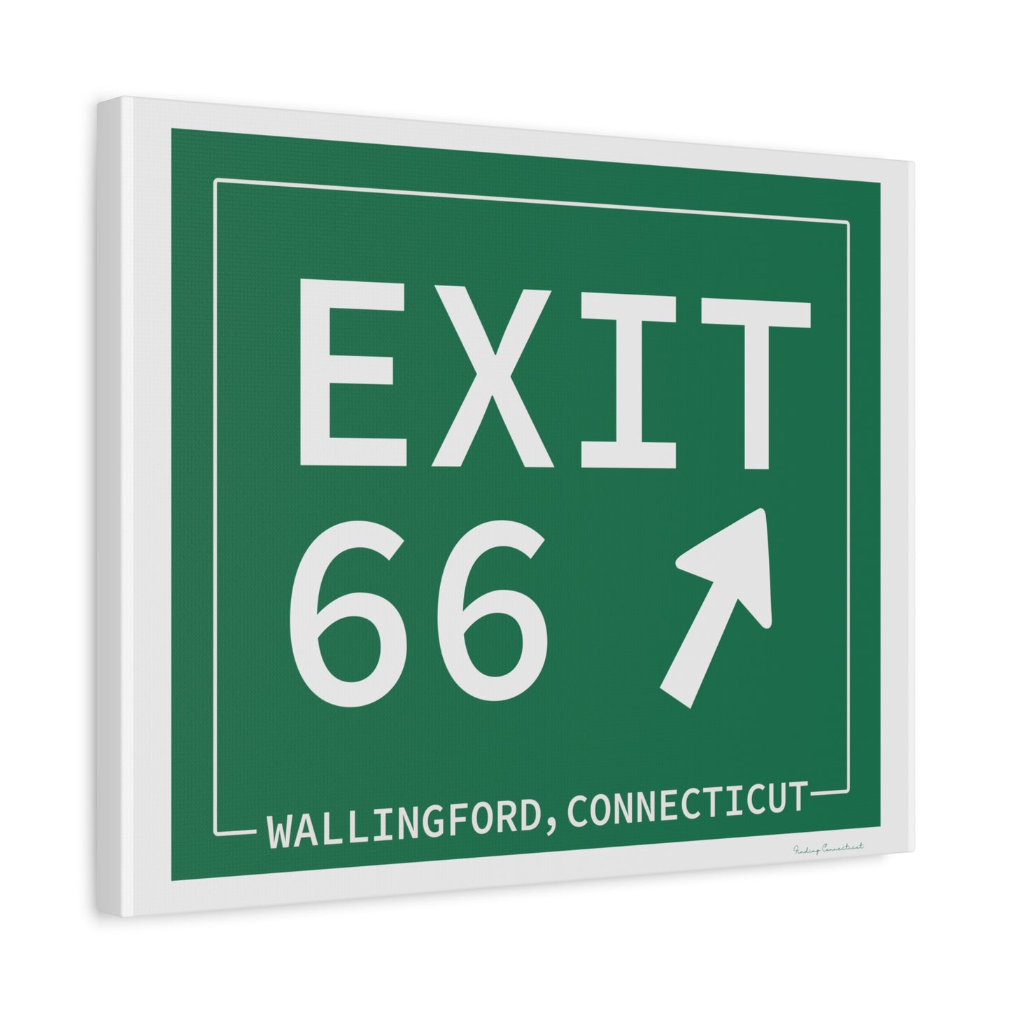 Vintage Exit 66 WCP Sign Matte Canvas, Stretched, 1.25"