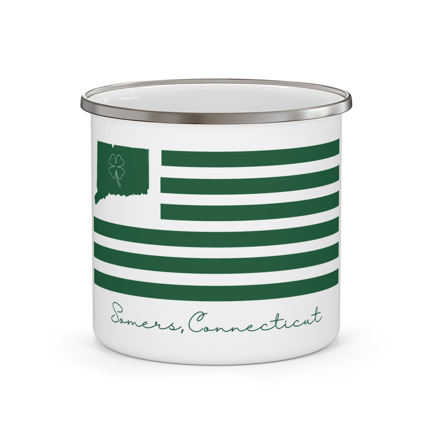 Somers St. Patrick’s Day Flag Enamel Camping Mug