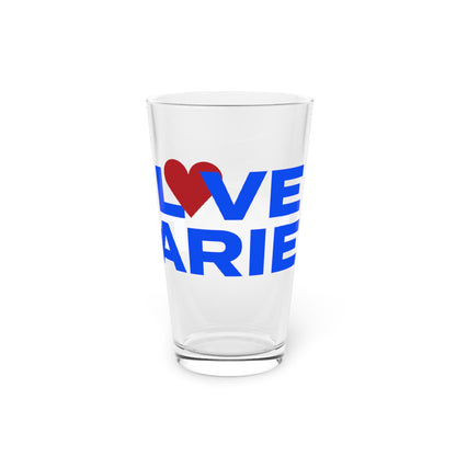 Love Darien Pint Glass, 16oz