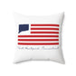 West Hartford Connecticut Flag Spun Polyester Square Pillow
