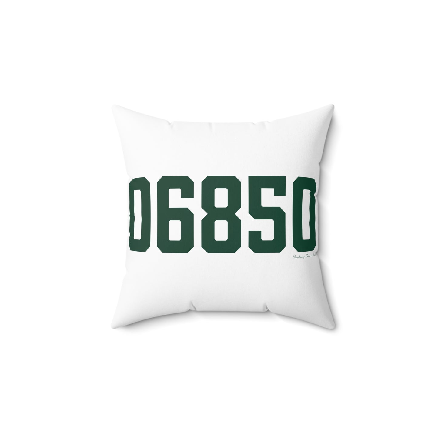 06850 Norwalk Connecticut Zip Code Spun Polyester Square Pillow