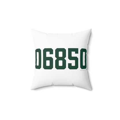 06850 Norwalk Connecticut Zip Code Spun Polyester Square Pillow