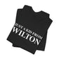 Just a kid from Wilton Unisex Jersey Short Sleeve T-Shirt