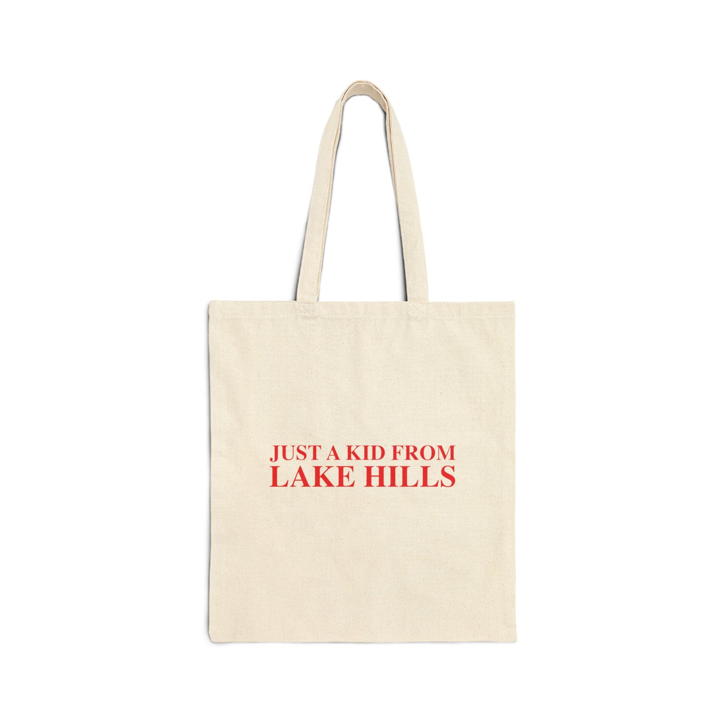 Just a kid from Lake Hills Cotton Canvas Tote Bag