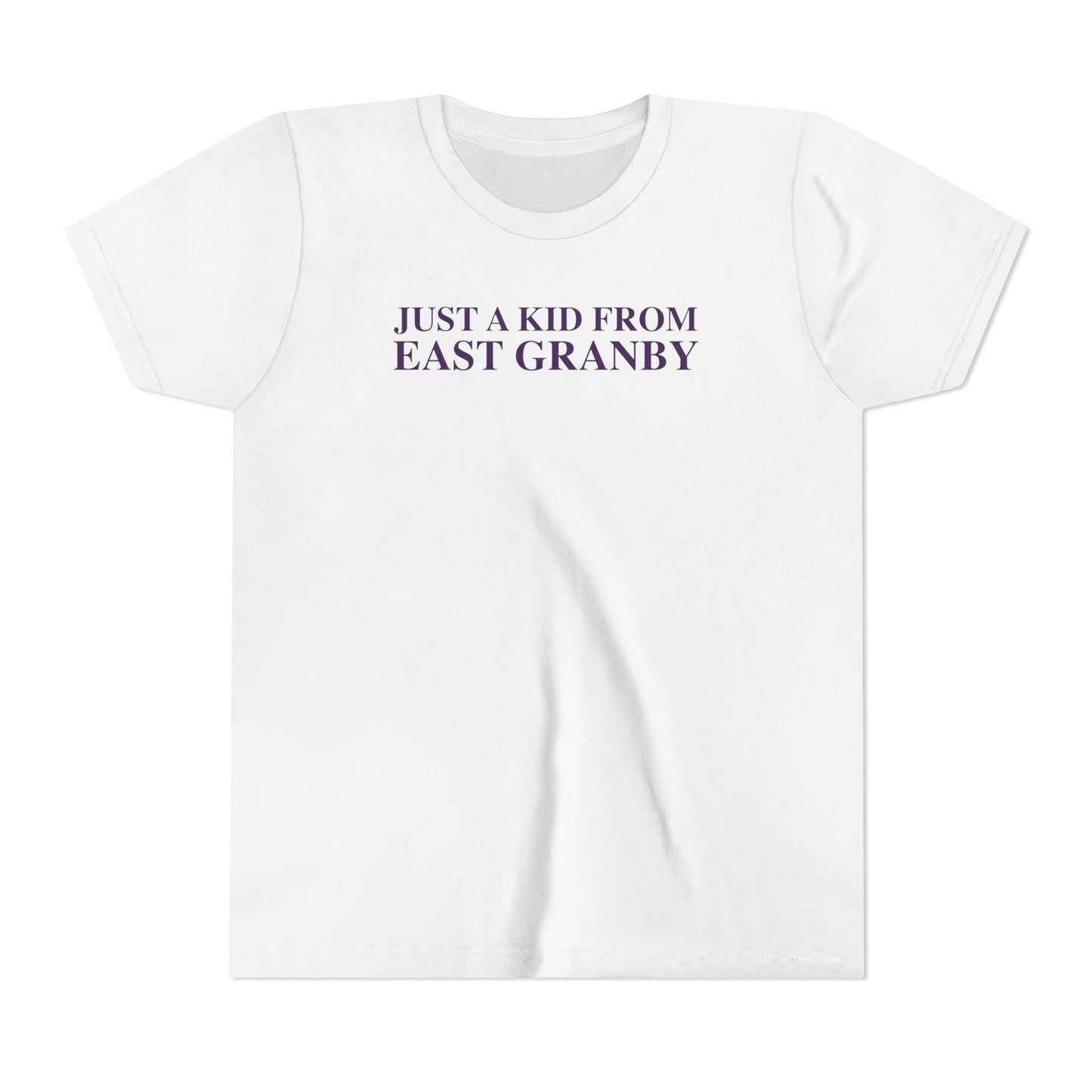 Just a kid from East Granby Youth Short Sleeve T-Shirt