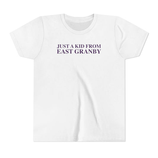 Just a kid from East Granby Youth Short Sleeve T-Shirt