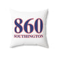 860 Southington Red, White & Blue Spun Polyester Square Pillow