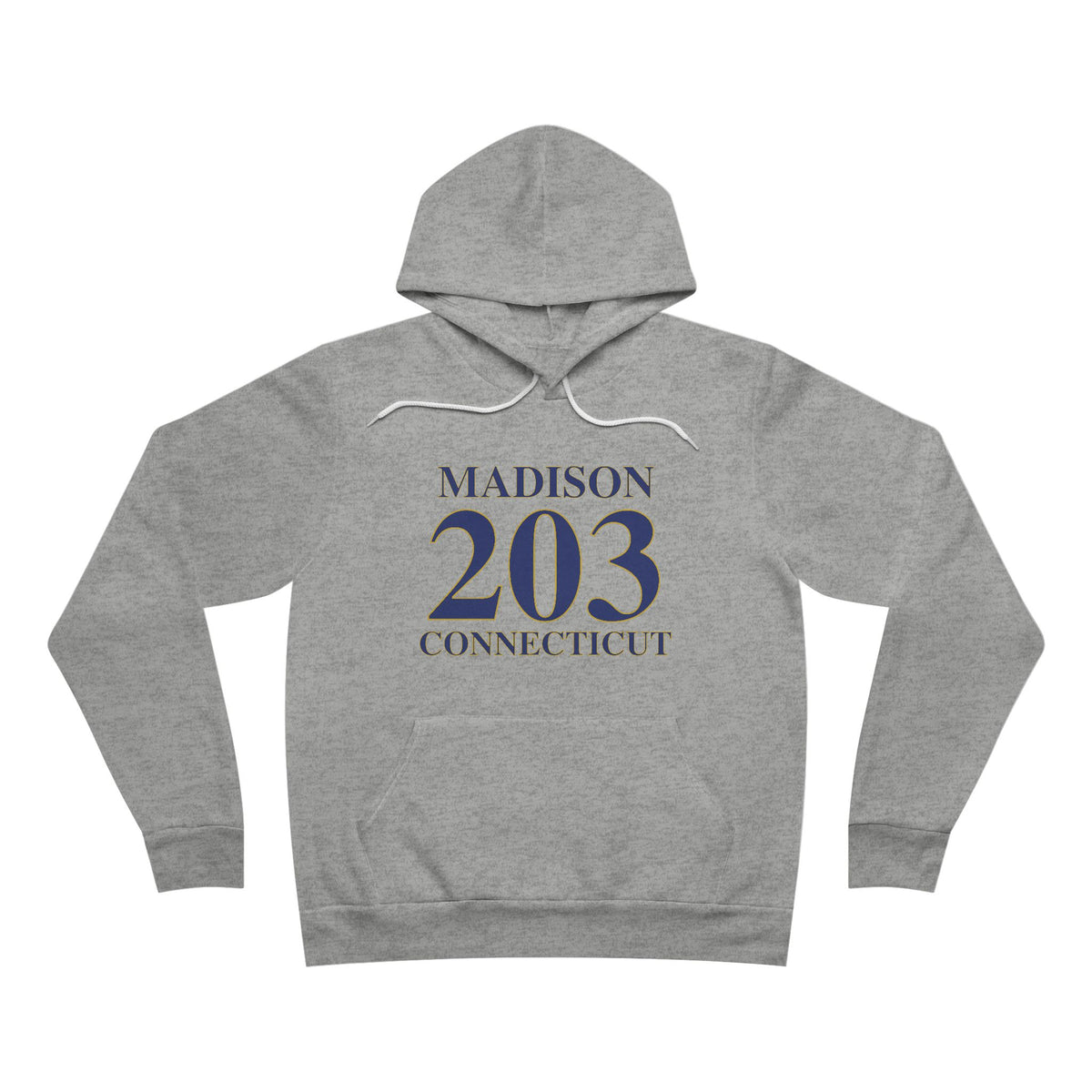 Madison 203 Connecticut Unisex Sponge Fleece Pullover Hoodie