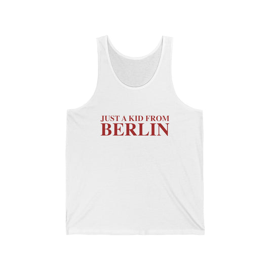 Just a kid from Berlin Unisex Jersey Tank Top