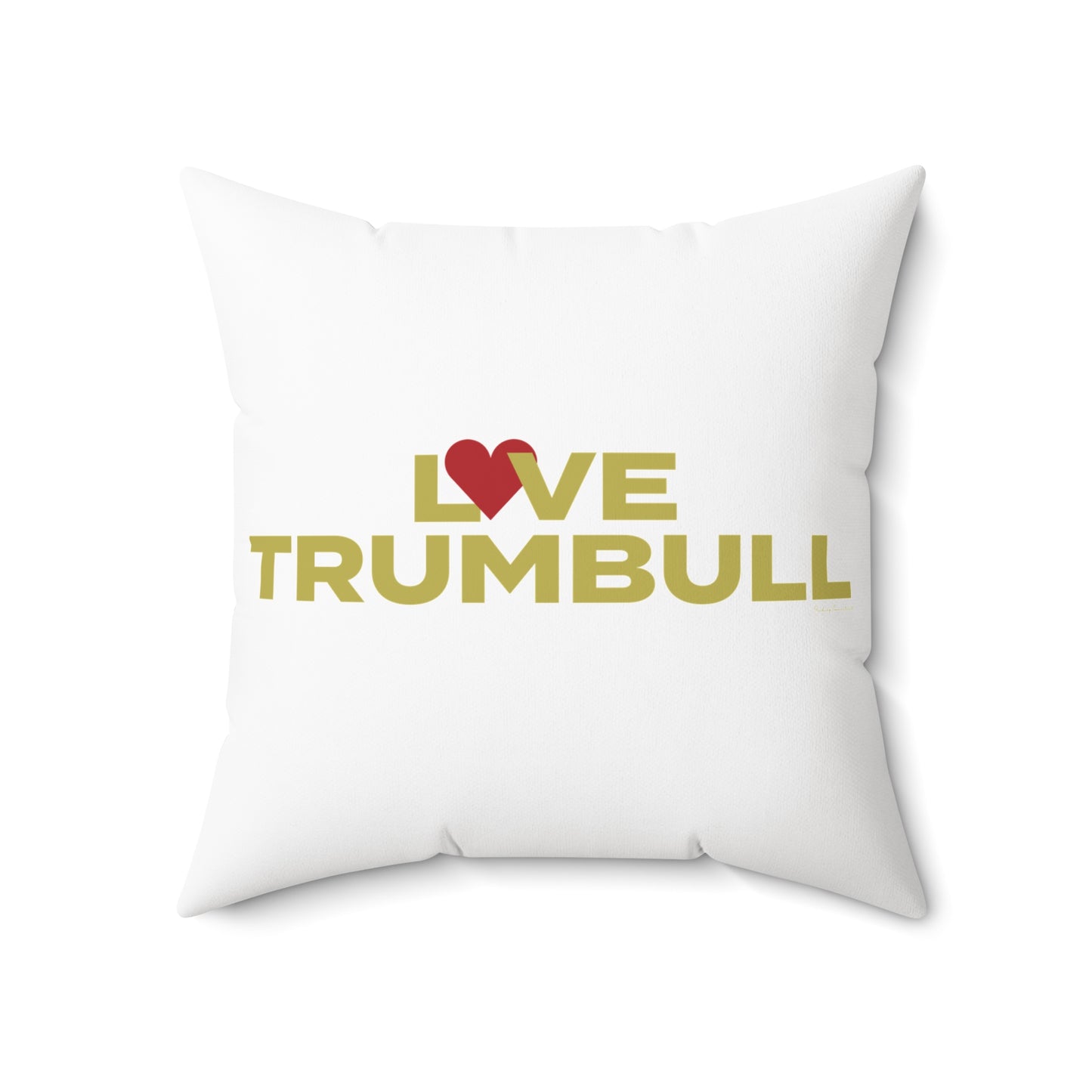 Love Trumbull Spun Polyester Square Pillow