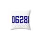 06281 Woodstock Connecticut Zip Code Spun Polyester Square Pillow