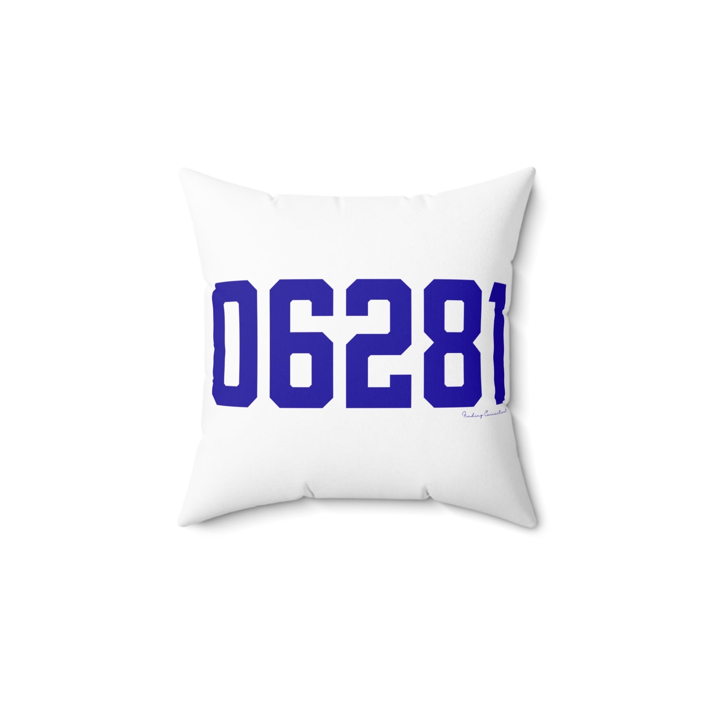 06281 Woodstock Connecticut Zip Code Spun Polyester Square Pillow