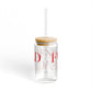 41 Tilt Fairfield Beach Glass Can with Straw and Lid, 16oz