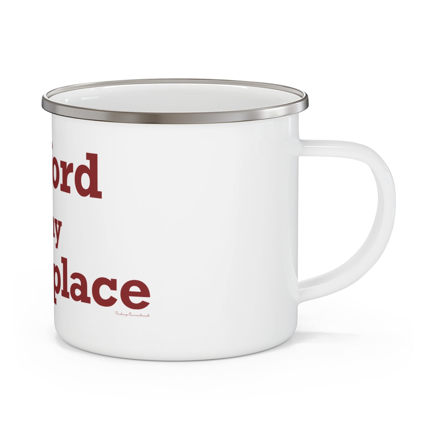Ashford is My Happy Place Enamel Camping Mug