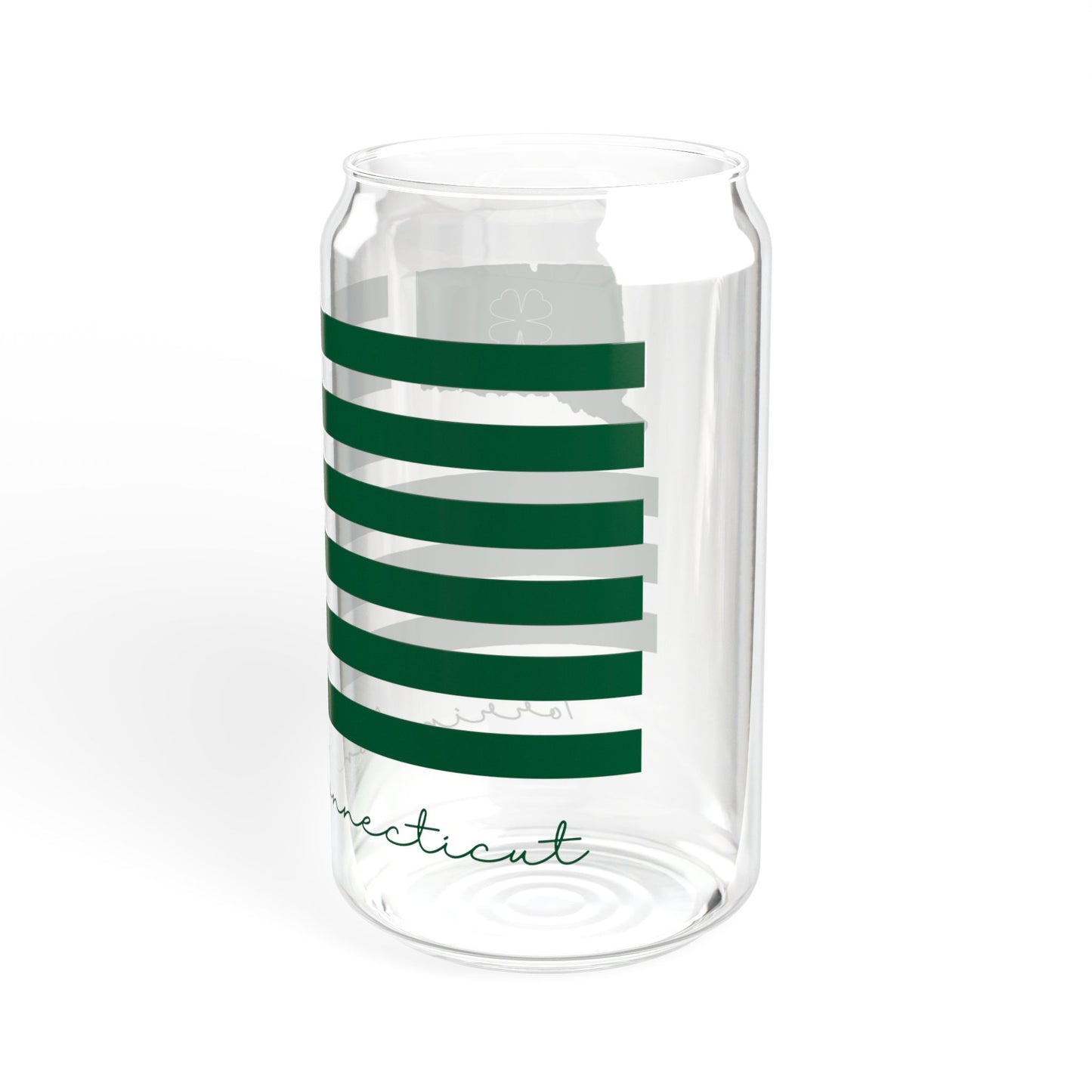 Torrington Connecticut St. Patrick’s Day Flag Sipper Glass, 16oz